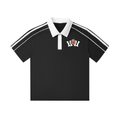 Contrast Collar Short-Sleeve Polo Shirt