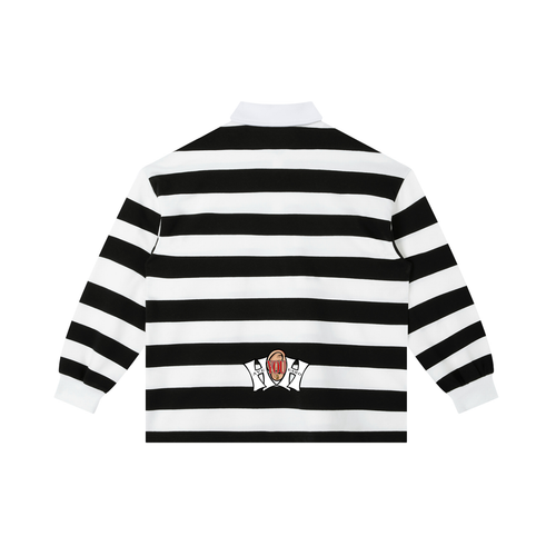 Color Block Stripe Polo Shirt