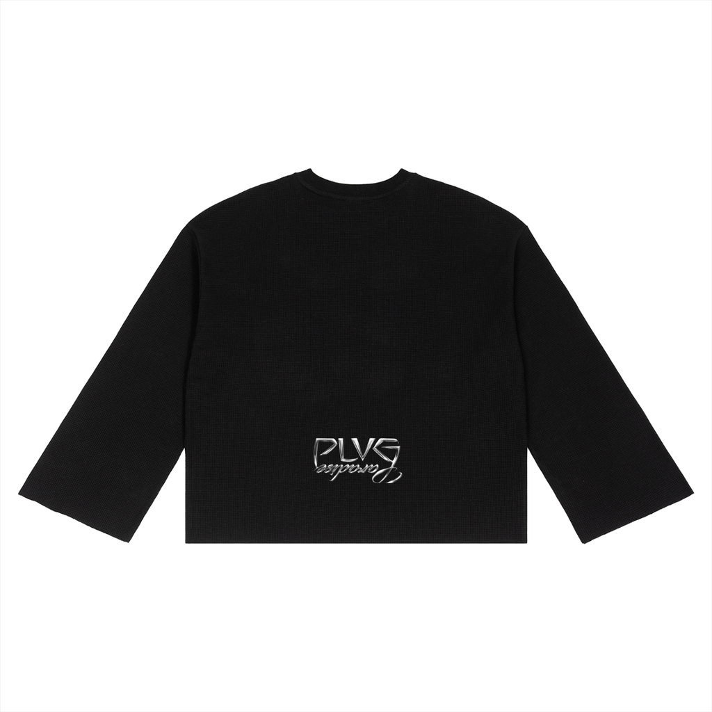 Unisex Waffle Raw Edge T-Shirt