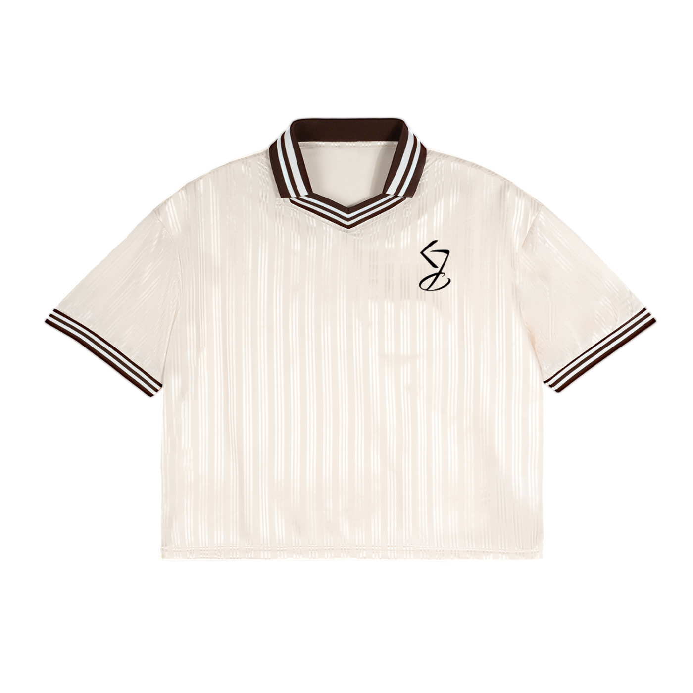 Contrast Polo Collar T-Shirt