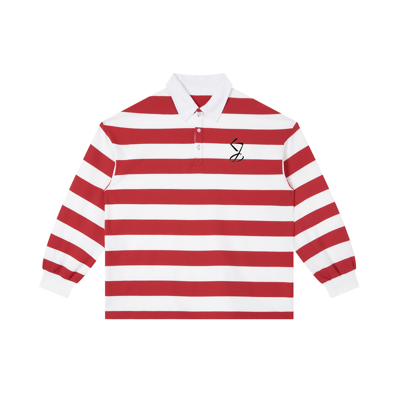 Color Block Stripe Polo Shirt