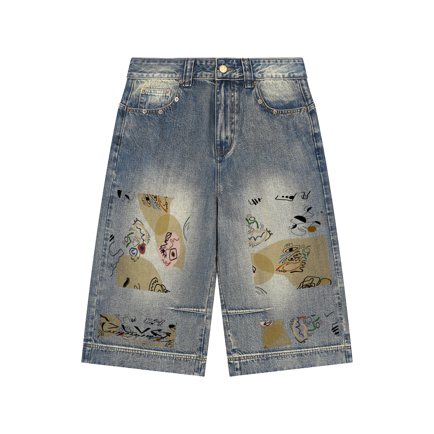 Vintage Baggy Denim Shorts