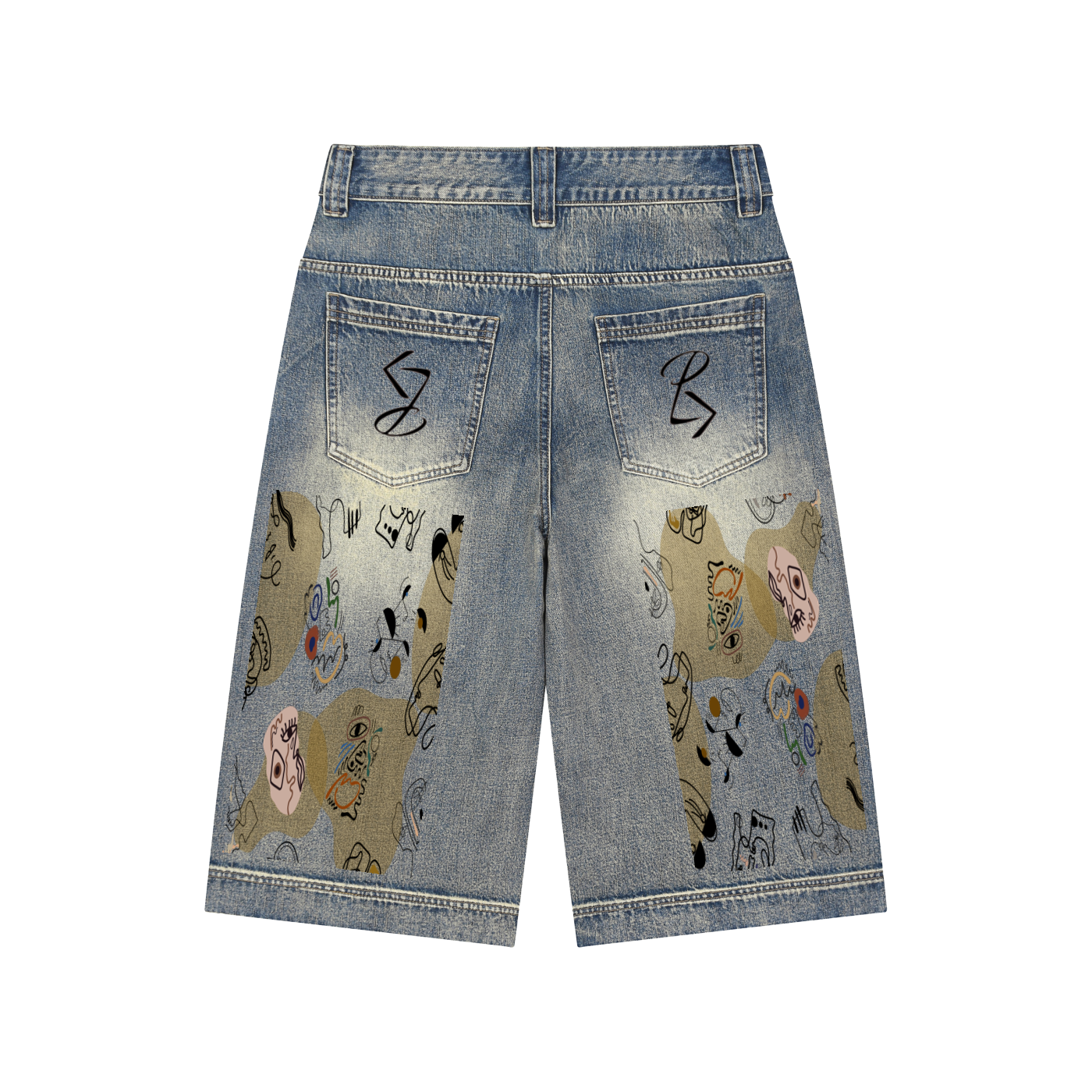 Vintage Baggy Denim Shorts