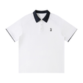 Contrast Collar Raglan Polo Shirt